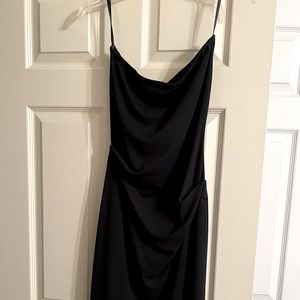 Nicole Miller Strapless Black Cocktail Dress Size Medium